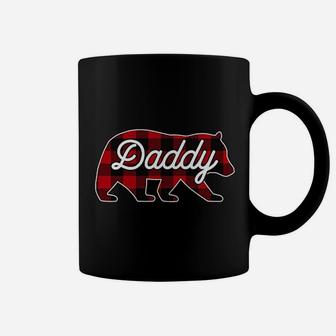 Daddy Bear Red Buffalo Plaid Matching Family Coffee Mug - Seseable