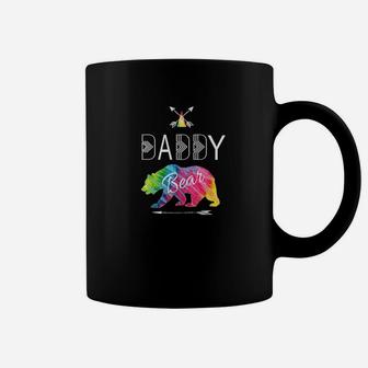 Daddy Bear Tie Dye Matching Family Vacation Camping Mens Premium Coffee Mug - Seseable