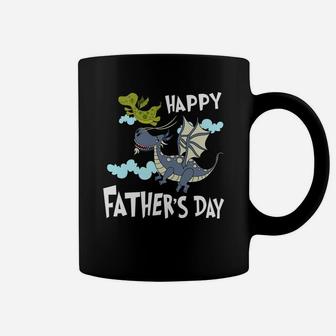 Daddy Dragon And Daddy Son Happy Fathers Day Coffee Mug - Seseable