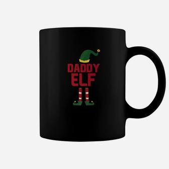 Daddy Elf Christmas Season Dad Mom Matching Pajama Coffee Mug - Seseable