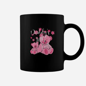Daddy Little Fatty Cute Pink Bears Father Daughter Decor Coffee Mug - Seseable
