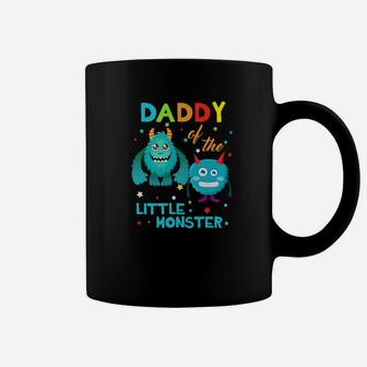 Daddy Of The Little Monster Birthday Family Monster Shirt Coffee Mug - Seseable