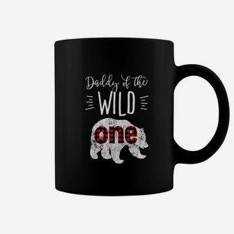 Daddy Of The Wild One Vintage Bear Lumberjack 1st Birthday Coffee Mug - Seseable