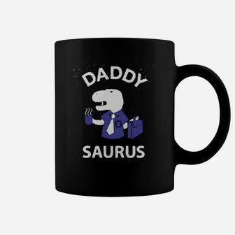 Daddy Saurus Gift For Fathers Trex Dad Funny Coffee Mug - Seseable