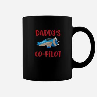 Daddys Co Pilot Aviation Airplane Shirt Gift Coffee Mug - Seseable