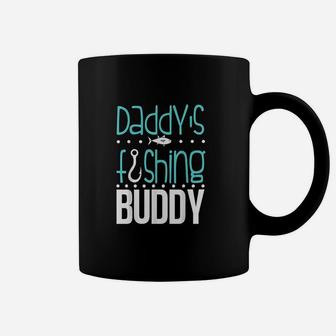 Daddys Fishing Buddy Funny Father Kid Matching Coffee Mug - Seseable
