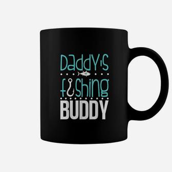 Daddys Fishing Buddy Funny Father Kid Matching Coffee Mug - Seseable