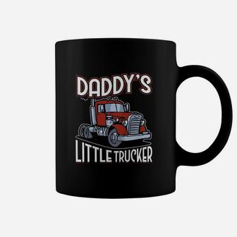 Daddys Little Trucker Driver Coffee Mug - Seseable