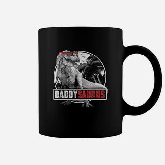 Daddysaurus Fathers Day Gift Trex Dad Dinosaur Coffee Mug - Seseable