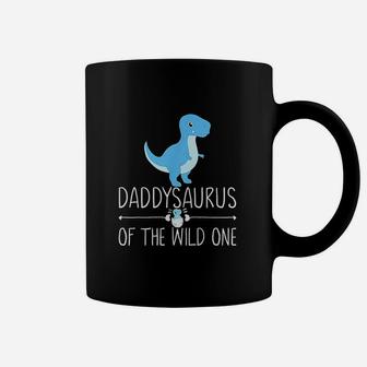 Daddysaurus Rex Daddy Dinosaur With Babysaurus Egg Cute Dads Coffee Mug - Seseable
