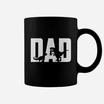 Dadsaurus Dinosaur Dad Fathers Day Gift Coffee Mug - Seseable