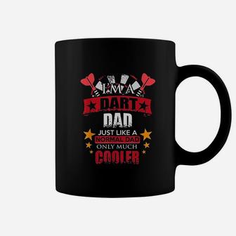 Darts Dad Just Like A Normal Dad But Much Cooler Darts Lover Coffee Mug - Seseable