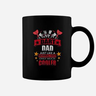 Darts Dad Just Like A Normal Dad But Much Cooler Darts Lover Coffee Mug - Seseable