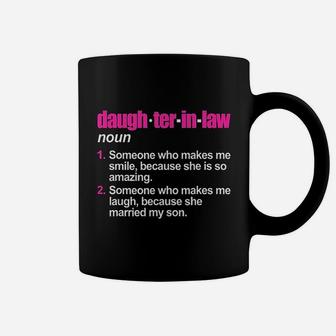 Daughter In Law Definition Funny Parent Saying Coffee Mug - Seseable