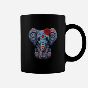 Day Of Dead Elephant Coffee Mug - Seseable