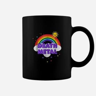 Death Metal Rainbow Funny Heavy Metal Cool Coffee Mug - Seseable