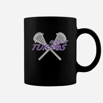 Detroit Turbos Old School Lacrosse Hoodies Coffee Mug - Seseable