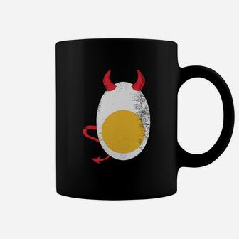 Deviled Egg Halloween Costume Tee With Vintage Texture Coffee Mug - Seseable
