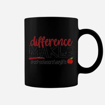 Difference Maker School Secretary Life Shirt Back To School Coffee Mug - Seseable