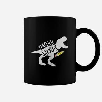 Dinosaur Teacher Teachersaurus Rex Funny Dino Coffee Mug - Seseable