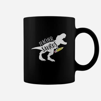 Dinosaur Teacher Teachersaurus Rex Funny Dino Gift Coffee Mug - Seseable