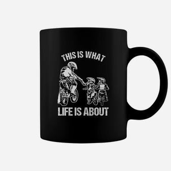 Dirt Bike Dad Motocross Motorcycle Fmx Biker Father And Kids Coffee Mug - Seseable