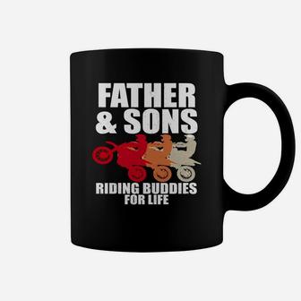 Dirt Bike Dad Shirt Father And Sons Motocross Shirt Black Youth Coffee Mug - Seseable