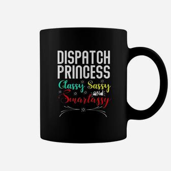 Dispatcher Princess Police Funny Christmas Employee Gifts Coffee Mug - Seseable