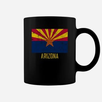 Distressed Arizona Flag T-shirt Az Vintage Tee Shirt Coffee Mug - Seseable
