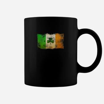 Distressed Ireland Flag Vintage Irish Eire Flags Gift Coffee Mug - Seseable