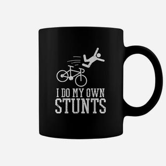 Do My Own Stunts Bike Funny Broken Bone Cyclist Biker Gift Coffee Mug - Seseable