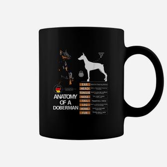 Doberman Dog Anatomy Mom Grandma Coffee Mug - Seseable