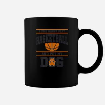 Dog Basketball Owner Funny Player Coach Gift Mom Dad Coffee Mug - Seseable