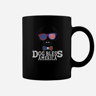Dog Bless America Men Women Kids 4th Of July Dog Premium Coffee Mug - Seseable