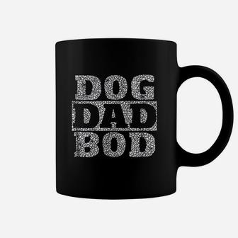 Dog Dad Bod Distressed Pet Owner Fitness Coffee Mug - Seseable