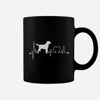 Dog Graphic With Heartbeats Coffee Mug - Seseable