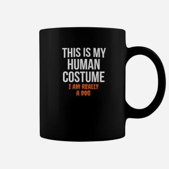 Dog Halloween Costume Shirt Funny Trick Or Treat Tee Coffee Mug - Seseable