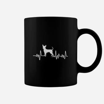 Dog Lover Heartbeat Chihuahua Coffee Mug - Seseable