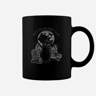 Dont Tell Me What To Do Scary Halloween For Black Cat Owner Coffee Mug - Seseable