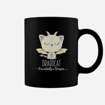 Dragon Cat Cute Kitten Lover Japanese Monster Gift Coffee Mug - Seseable