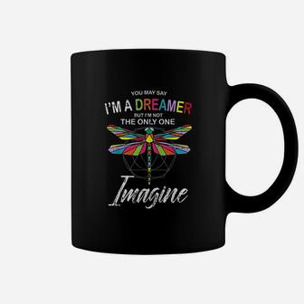 Dreamer Not The Only One Dragonfly Imagine Halloween Gift Coffee Mug - Seseable