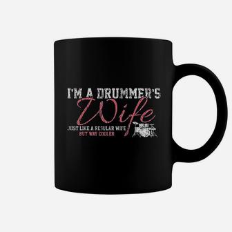Drums Drummers Wife Vintage Gift Drum Lover Coffee Mug - Seseable