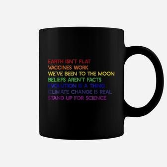 Earth Isnt Flat Stand Up For Science Real Coffee Mug - Seseable