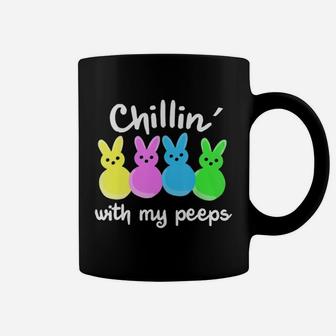 Easter Bunny Chilling With My Peeps Best Ever Coffee Mug - Seseable