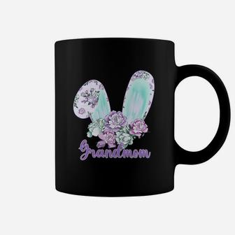 Easter Bunny With Flowers Grandmom Great Family Gift For Women Coffee Mug - Seseable