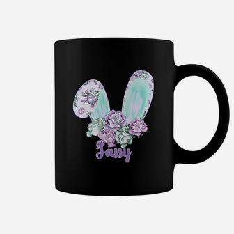Easter Bunny With Flowers Sassy Great Family Gift For Women Coffee Mug - Seseable