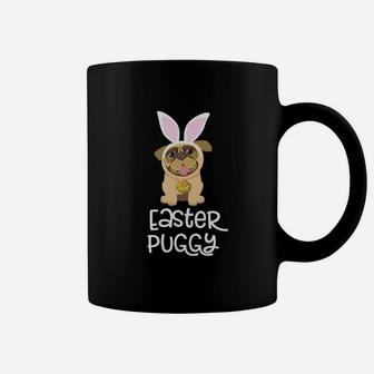 Easter Pug Bunny Ears Costume Cute Gift Women Kids Coffee Mug - Seseable