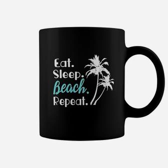 Eat Sleep Beach Repeat Summer Vacation Family Matching Coffee Mug - Seseable