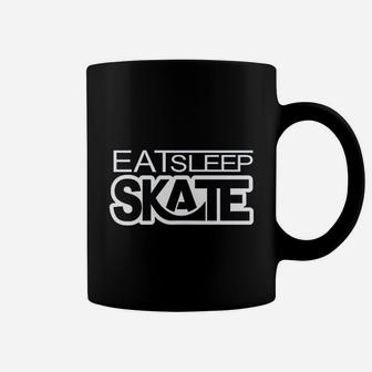 Eat Sleep Skate Skate Longboard, Skateboard Gifts Coffee Mug - Seseable