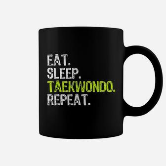 Eat Sleep Taekwondo Repeat Funny Cool Lover Gift Christmas Coffee Mug - Seseable